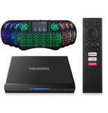 Mecool KM6 TV Box Media Player Android 10.0 Kodi z bezprzewodową klawiaturą RGB - Bluetooth 4.2 - 4K HDR - 2 GB RAM - 16 GB pamięci