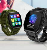 PrettyLittle Reloj inteligente S9 con cable de carga magnético - Fitness Sport Activity Tracker Reloj con correa de gel de sílice iOS Android Verde