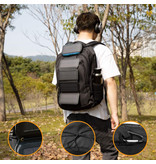 LEIK 26800mAh Portable Solar Power Bank 4 pannelli solari - Caricabatteria flessibile a energia solare 7.5W Sun Black