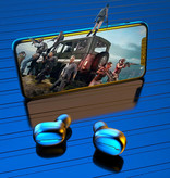 Fitow Draadloze Oortjes - Ruisonderdrukking Touch Control Oordopjes TWS 9D Bluetooth 5.0 Earphones Earbuds Oortelefoon Wit