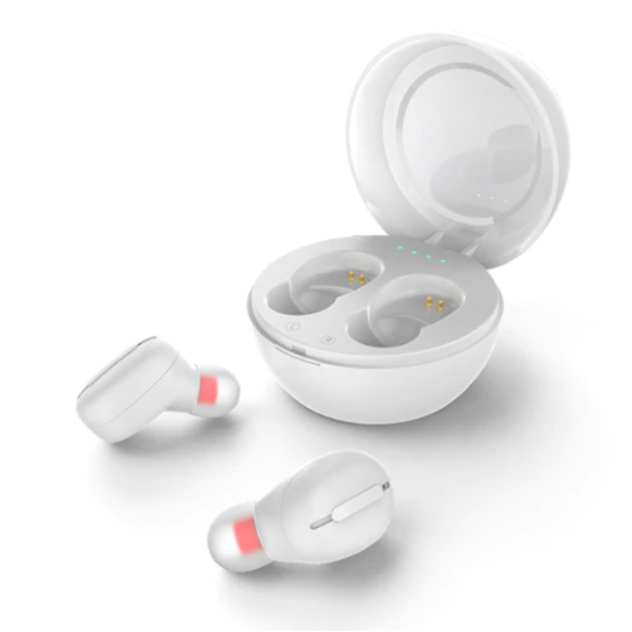 Bezprzewodowe słuchawki douszne - Słuchawki douszne z redukcją szumów Słuchawki douszne TWS 9D Bluetooth 5.0 Słuchawki douszne Białe