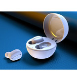 Fitow Kabellose Ohrhörer - Noise Cancelling Touch Control Ohrhörer TWS 9D Bluetooth 5.0 Ohrhörer Ohrhörer Ohrhörer Weiß