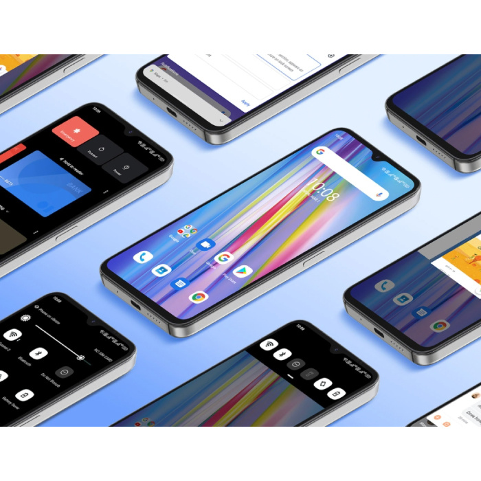 UMIDIGI Smartphone A11 Frost Grey - Carte SIM Débloquée - 3Go RAM - 64Go Stockage - 16MP Triple Caméra - Batterie 5150mAh - Neuf - Garantie 3 Ans