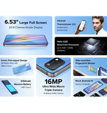 UMIDIGI A11 Smartphone Frost Grey - Entsperrt ohne SIM - 4GB RAM - 128 GB Speicher - 16MP Triple-Kamera - 5150mAh Akku - Mint - 3 Jahre Garantie