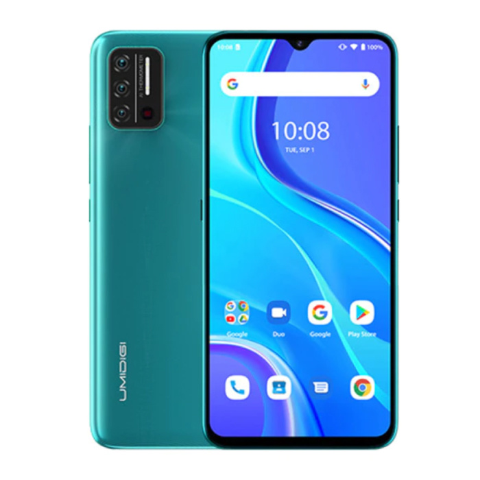 Smartphone A7S Peacock Green - Sbloccato senza SIM - 2 GB di RAM - 32 GB di memoria - Tripla fotocamera da 13 MP - Batteria da 4150 mAh - Nuovo stato - 3 anni di garanzia