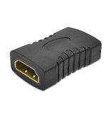 GEONYIEEK Convertidor adaptador de extensión de acoplador hembra HDMI 2.0 de 19 pines a hembra HDMI 2.0