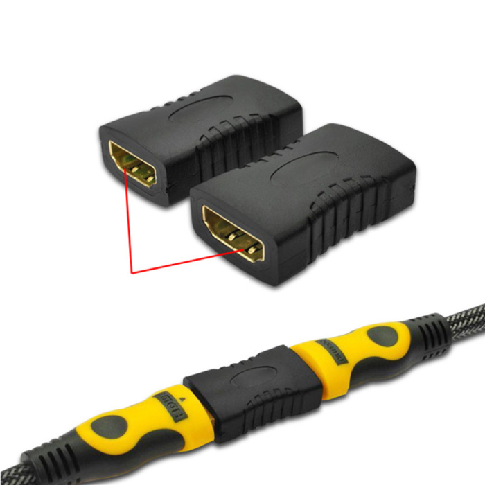 GEONYIEEK 19-Pin-HDMI 2.0-Buchse auf HDMI 2.0-Buchsen-Koppler-Erweiterungs-Adapter-Konverter