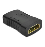 GEONYIEEK 2-Pack 19-pin HDMI 2.0 Female to HDMI 2.0 Female Coupler Extension Adapter Converter