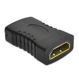 GEONYIEEK 2-Pack 19-pin HDMI 2.0 Vrouwelijk naar HDMI 2.0 Vrouwelijk Koppelstuk Verleng Adapter Converter