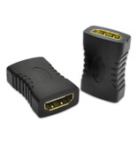 GEONYIEEK 2-Pack 19-pin HDMI 2.0 Female to HDMI 2.0 Female Coupler Extension Adapter Converter