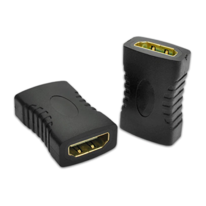 2er-Pack 19-Pin-HDMI 2.0-Buchse auf HDMI 2.0-Buchsen-Koppler-Erweiterungs-Adapter-Konverter
