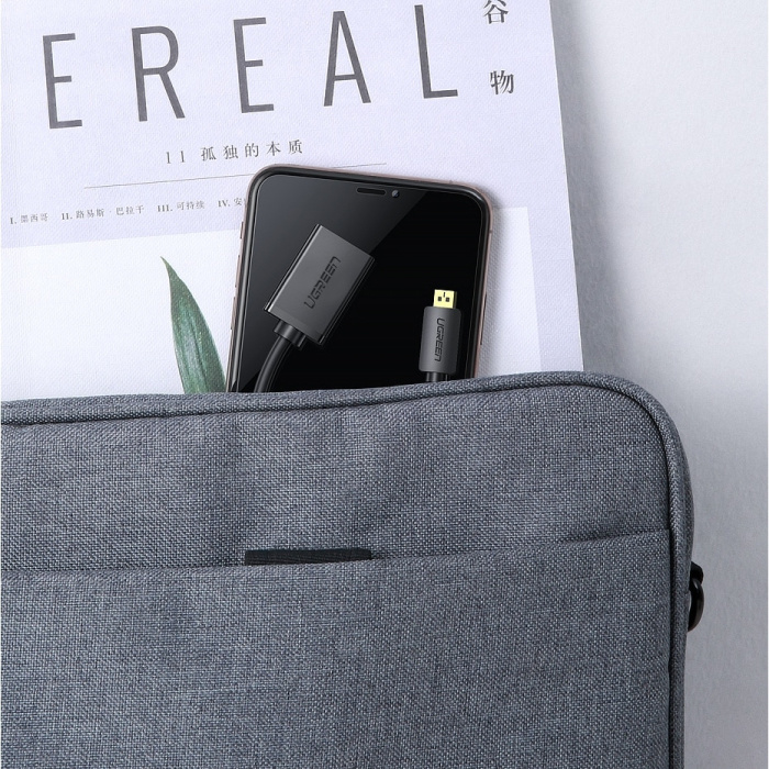 UGREEN Cavo adattatore convertitore da micro-HDMI a HDMI - 4K 60Hz ad alta velocità 22 cm nero