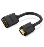 UGREEN Câble adaptateur convertisseur mini HDMI vers HDMI 19 broches - 4K 60Hz haute vitesse 22cm noir