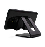WSSHE Soporte de escritorio universal para teléfono - Apertura para cargador - Soporte de escritorio para teléfono inteligente para videollamadas Negro