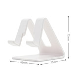 WSSHE Universal Phone Holder Desk Stand - Opening for Charger - Video Calling Smartphone Holder Desk Stand Orange