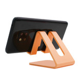 WSSHE Support de bureau universel pour téléphone - Ouverture pour chargeur - Appel vidéo Support pour smartphone Support de bureau Orange