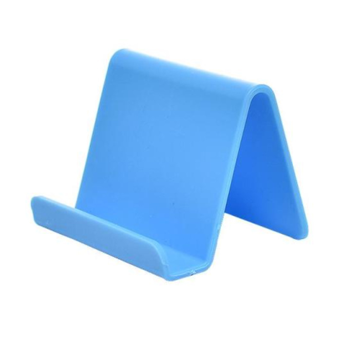 Soporte universal para teléfono Soporte de escritorio Candy - Soporte de escritorio para videollamadas Soporte para teléfono inteligente Azul