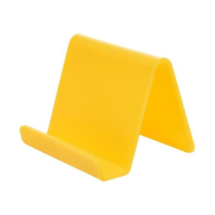 Support de téléphone universel Candy Desk Stand - Appel vidéo Support de smartphone Support de bureau Jaune