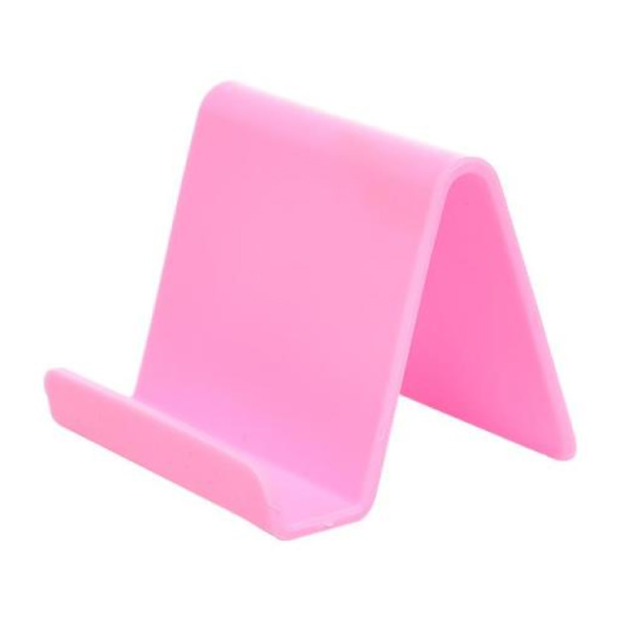 Soporte universal para teléfono Soporte de escritorio Candy - Soporte de escritorio para videollamadas Soporte para teléfono inteligente Rosa