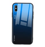 Stuff Certified® Xiaomi Mi 10T Lite Gradient Case - TPU et verre 9H - Housse de protection brillante antichoc Cas Bleu foncé