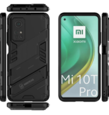 BIBERCAS Xiaomi Mi 11 Lite Case with Kickstand - Auto Focus Shockproof Armor Case Cover TPU Black