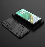 BIBERCAS Coque Xiaomi Mi 10T Pro avec béquille - Housse de protection antichoc Auto Focus TPU Noir