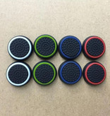 Caysolle 4 Thumb Stick Grips für PS3/PS4/Xbox 360/Xbox One Joystick - Rutschfeste Controllerkappen - Grün und Weiß