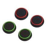Caysolle 4 poignées de pouce pour manette de jeu PS3/PS4/Xbox 360/Xbox One - Capuchons de contrôleur antidérapants - Vert et rouge