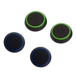 Caysolle 4 poignées pour manette de jeu PS3/PS4/Xbox 360/Xbox One - Capuchons de manette antidérapants - Vert et bleu