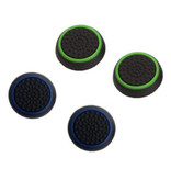 Caysolle 4 Thumb Stick Grips für PS3/PS4/Xbox 360/Xbox One Joystick - Rutschfeste Controllerkappen - Grün und Blau