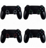 Caysolle 4 empuñaduras de palanca para el pulgar para PS3 / PS4 / Xbox 360 / Xbox One Joystick - Tapas de control antideslizantes - Blanco y rojo