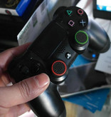 Caysolle 4 Thumb Stick Grips für PS3/PS4/Xbox 360/Xbox One Joystick - Rutschfeste Controllerkappen - Weiß und Blau