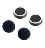 Caysolle 4 Thumb Stick Grips for PS3/PS4/Xbox 360/Xbox One Joystick - Non-Slip Controller Caps - White and Blue