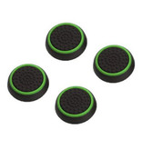 Caysolle 4 empuñaduras de palanca para el pulgar para PS3 / PS4 / Xbox 360 / Xbox One Joystick - Tapas de control antideslizantes - Verde