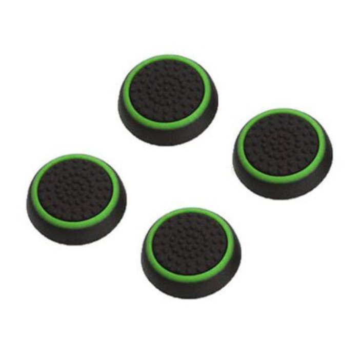 4 empuñaduras de palanca para el pulgar para PS3 / PS4 / Xbox 360 / Xbox One Joystick - Tapas de control antideslizantes - Verde