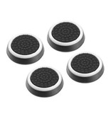 Caysolle 4 Thumb Stick Grips for PS3/PS4/Xbox 360/Xbox One Joystick - Non-Slip Controller Caps - White