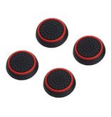 Caysolle 4 Thumb Stick Grips voor PS3/PS4/Xbox 360/Xbox One Joystick - Antislip Controller Caps - Rood