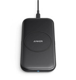 ANKER Powerwave Base Pad - Cargador inalámbrico Carga rápida Cargador universal Qi Indicador LED de 10 W Carga inalámbrica Negro
