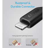 ANKER Câble de charge Powerline 3 pour iPhone Lightning - Câble de données 2.4A Câble de chargeur 90cm Noir