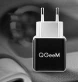 QGeeM Cargador de enchufe Quick Charge 3.0 - 18W / 3A Adaptador de cargador de pared de carga rápida Negro