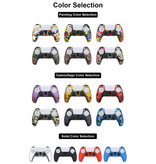 TECTINTER Antislip Hoes / Skin voor PlayStation 5 Controller met Joystick Caps - Rubber Grip Cover PS5 - Zwart