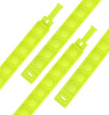 Stuff Certified® Pop It Armband - Zappeln Anti Stress Spielzeug Blase Spielzeug Silikon Gelb