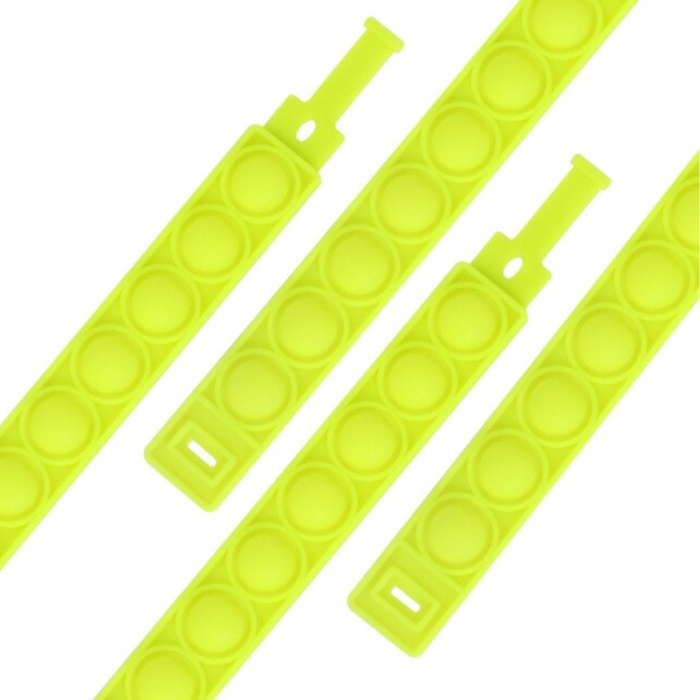 Bracelet Pop It - Fidget Anti Stress Toy Bubble Toy Silicone Jaune