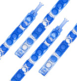 Stuff Certified® Bracelet Pop It - Fidget Anti Stress Toy Bubble Toy Silicone Blanc-Bleu