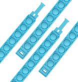Stuff Certified® Bracelet Pop It - Fidget Anti Stress Toy Bubble Toy Silicone Bleu