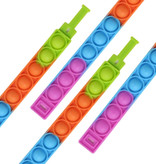Stuff Certified® Pop It Armband - Zappeln Anti Stress Toy Bubble Toy Silikon Blau-Orange-Grün