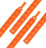 Stuff Certified® Pop It Bracelet - Fidget Anti Stress Toy Bubble Toy Silicone Orange