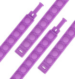 Stuff Certified® Pop It Armband - Fidget Anti Stress Speelgoed Bubble Toy Siliconen Paars