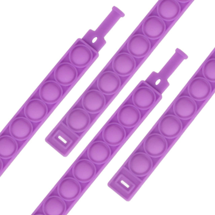 Pop It Bracelet - Fidget Anti Stress Toy Bubble Toy Silicone Purple
