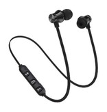 LIEVE Bezprzewodowe słuchawki z przewodem na szyję - Słuchawki douszne TWS Bluetooth 4.2 Słuchawki douszne Słuchawki douszne Czarne